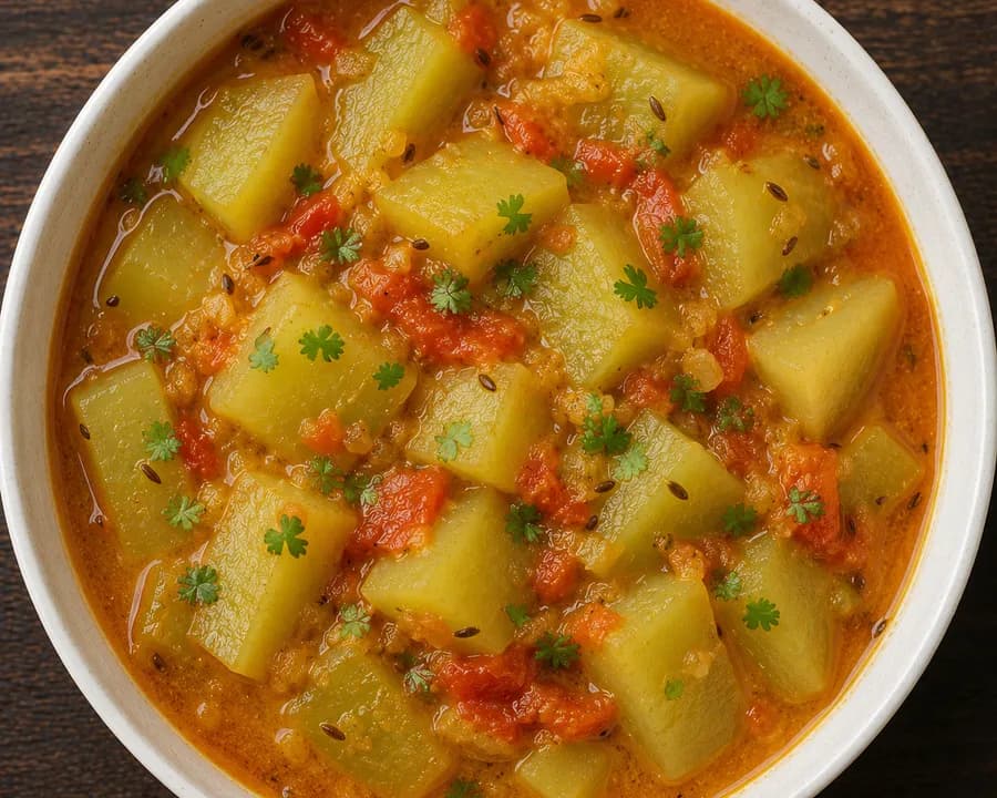 लौकी टमाटर